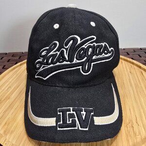 NWOT Las Vegas Stylish Embroidered Black Baseball Cap Adjustable